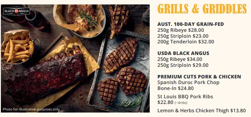 Ambush Grills And Griddles Menu prices