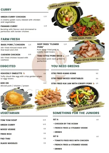 ThaiLily Restaurant Menu Curry