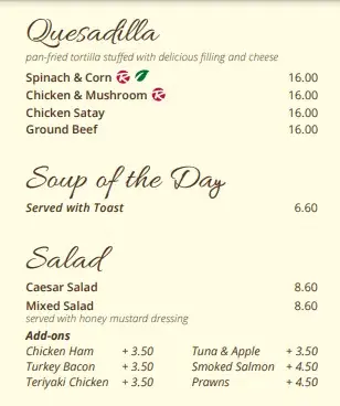 Rocky Master Soups & Salads Menu Prices