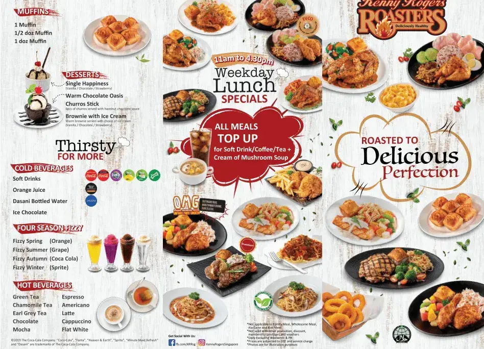 Combos Menu Kenny Rogers prices