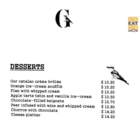 Gaig Restaurant Singapore Desserts Price