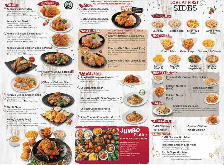 Kenny Rogers Menu