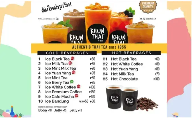 Khun Thai Menu Rice Dishes 2