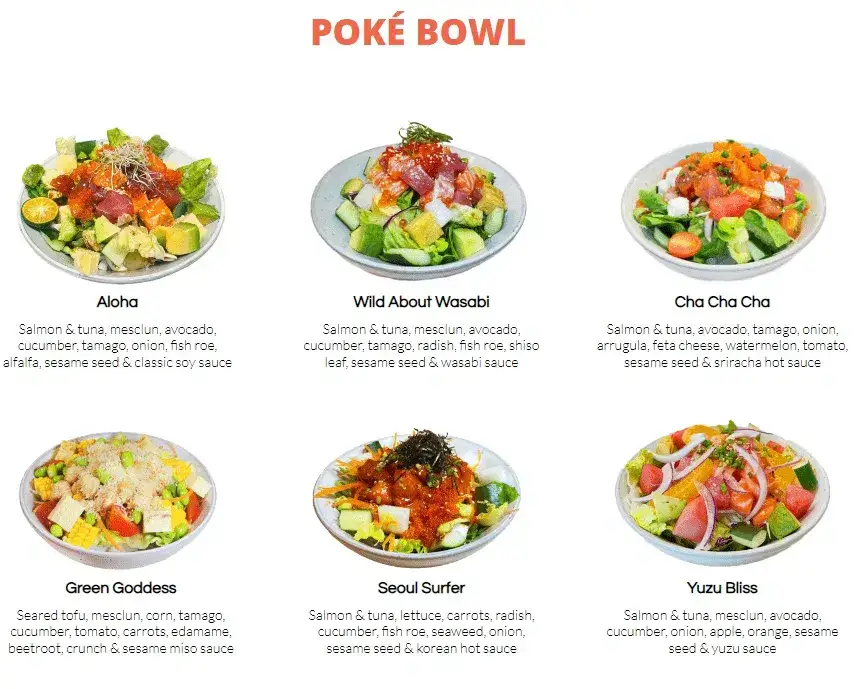 Rollie Ollie Poke Bowls Prices